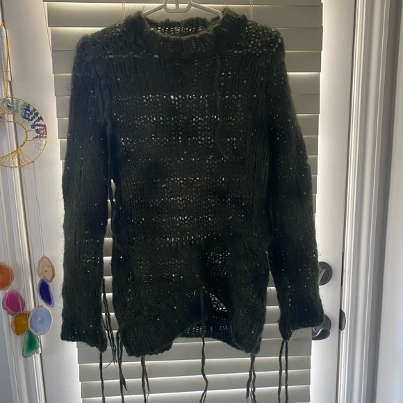 Junya Watanabe Comme Des Garcons 2007 Camo Mohair Distressed Sequin Sweater - Picture 13 of 13